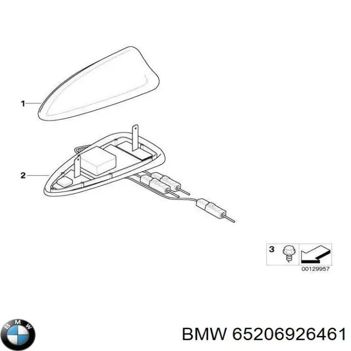 Шток антени BMW 65206926461 ціна, від 7.60 USD