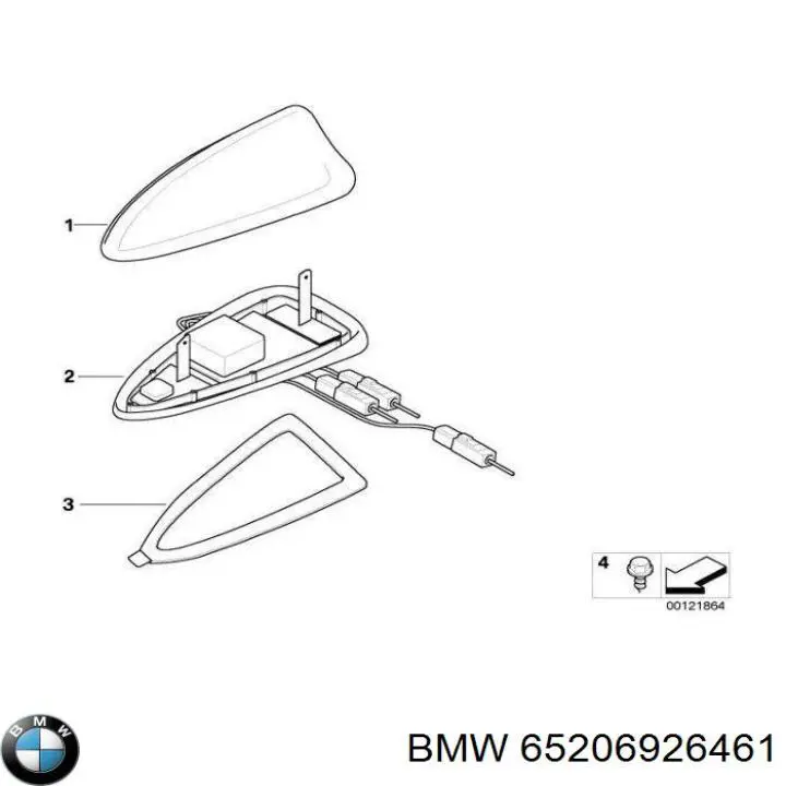 Купити 65206926461 BMW Шток антени