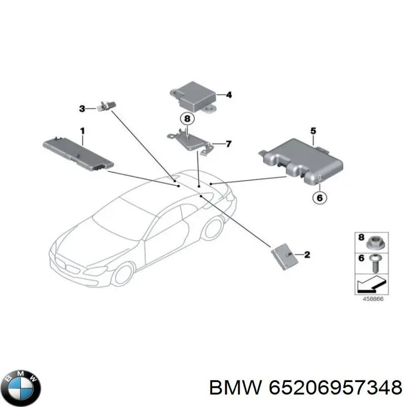 Антена BMW 65206957348 ціна, від 52.50 USD
