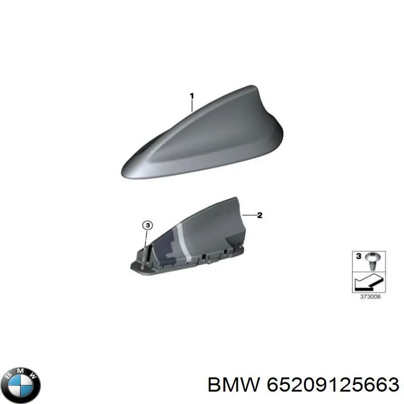 65209125663 BMW Шток антени