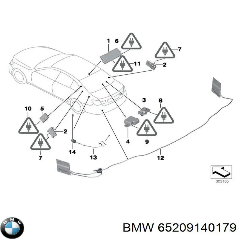  BMW 65209140179 ціна, від 3.80 USD