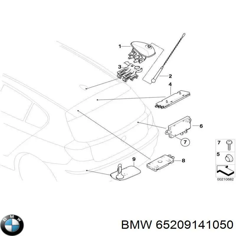  BMW 65209141050 ціна, від 184.08 USD
