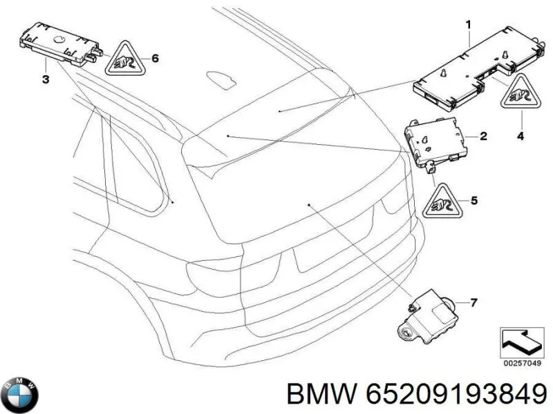  BMW 65209193849 ціна, від 25.33 USD