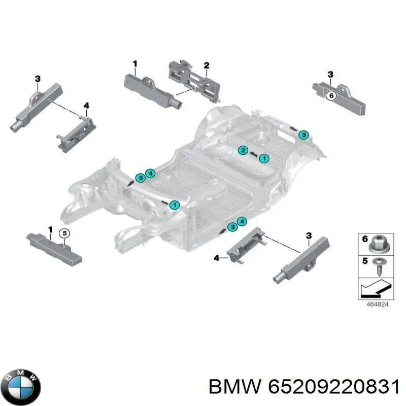 Антена автомобильна на BMW 7 (F01, F02, F03, F04)