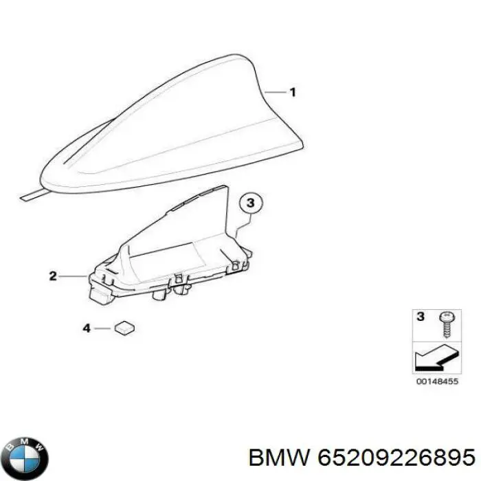 Антена BMW 65209226895 ціна, від 19.00 USD