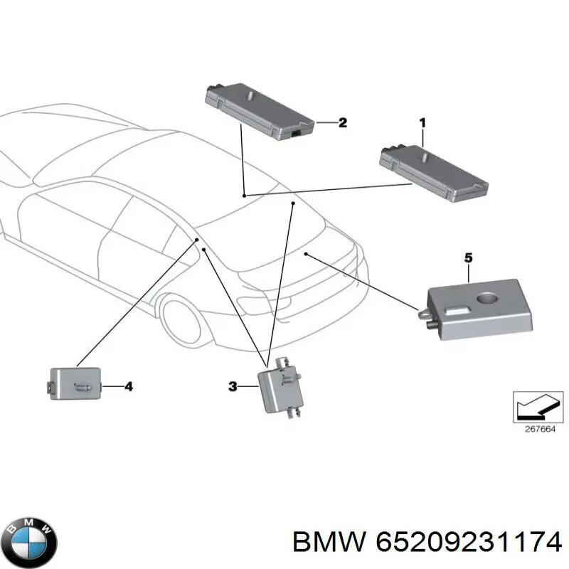 Купити 65209231174 BMW 