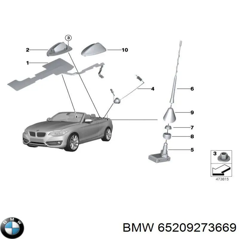 BMW 65209273669 ціна, від 16.57 USD