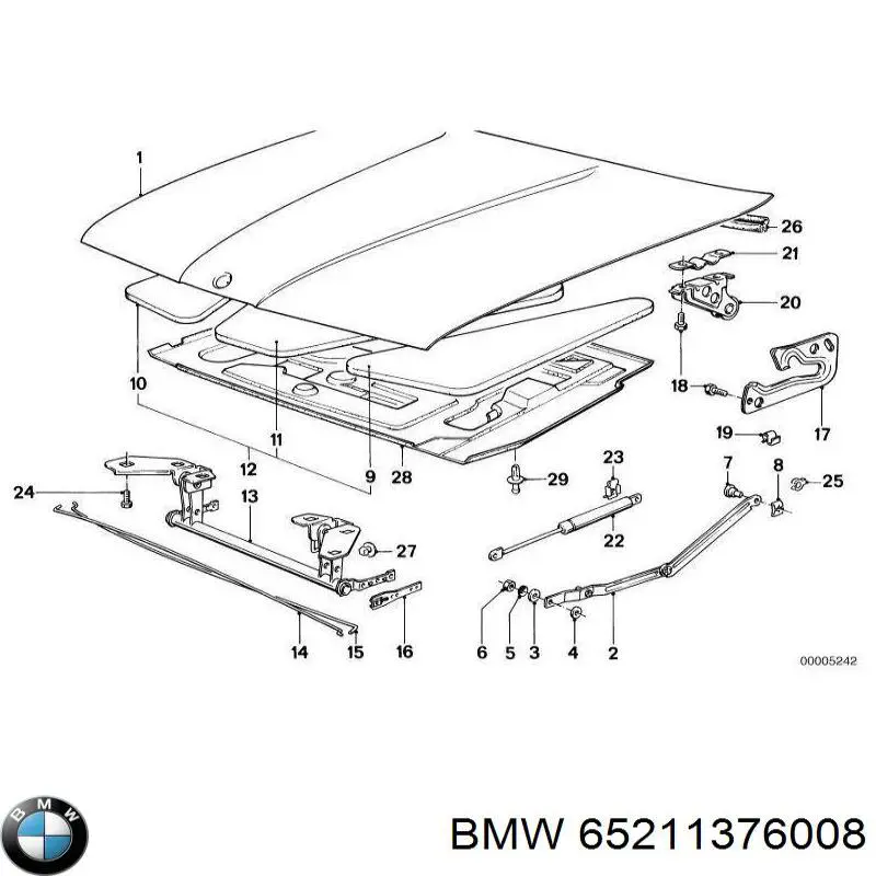  BMW 65211376008 ціна, від 26.17 USD