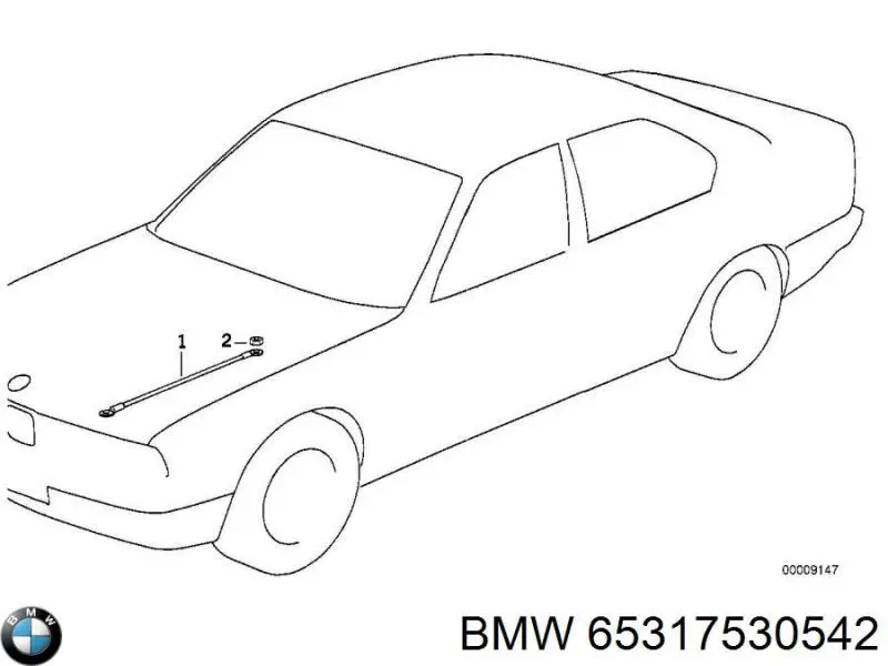 Купити 65317530542 BMW Кабель маси акумулятора (АКБ)