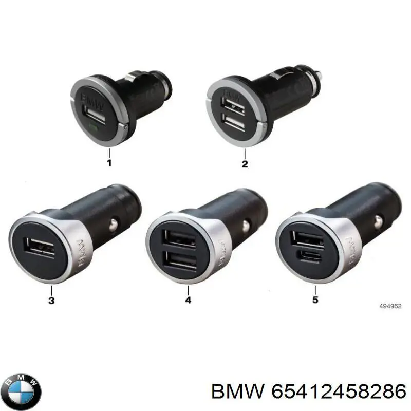 USB-розгалужувач BMW 65412458286 ціна, від 48.23 USD