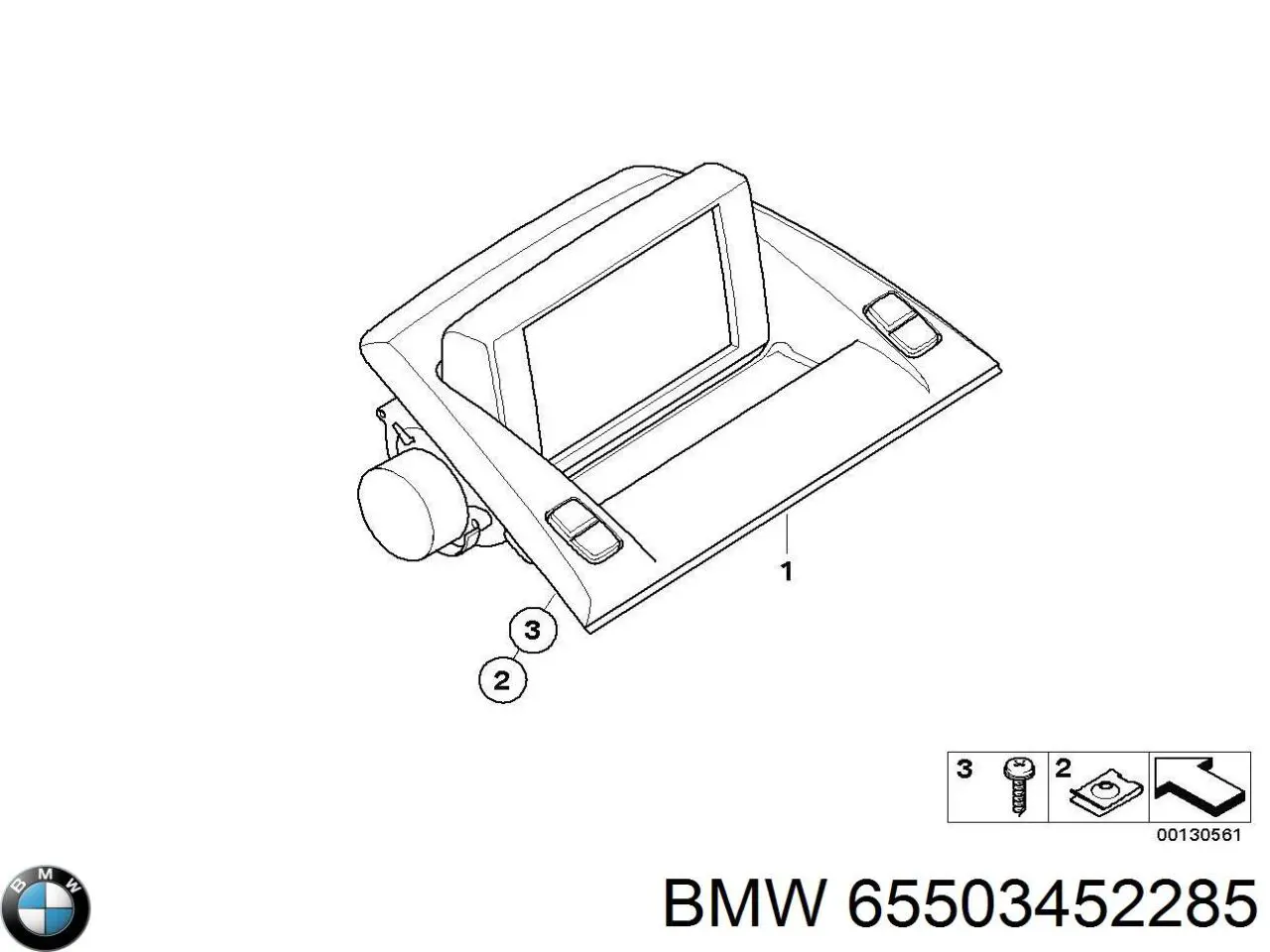 Купити 65503452285 BMW Дисплей багатофункціональний