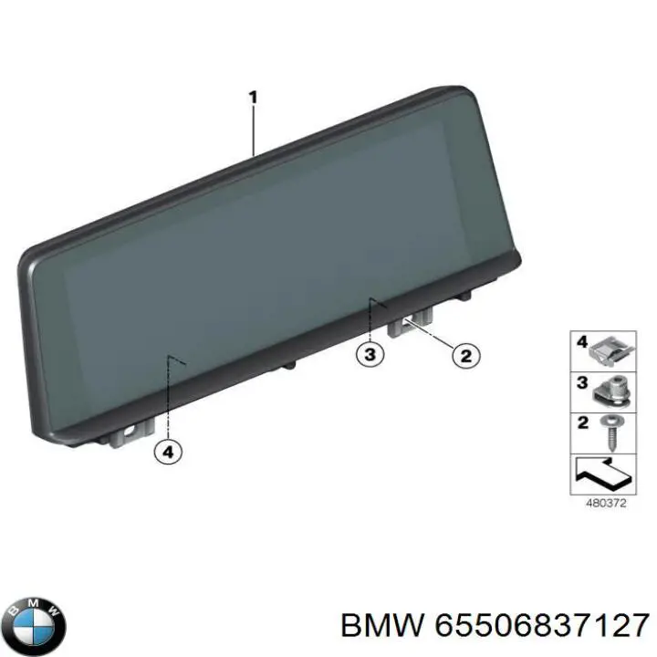 Дисплей багатофункціональний BMW 65506837127 ціна, від 71.98 USD