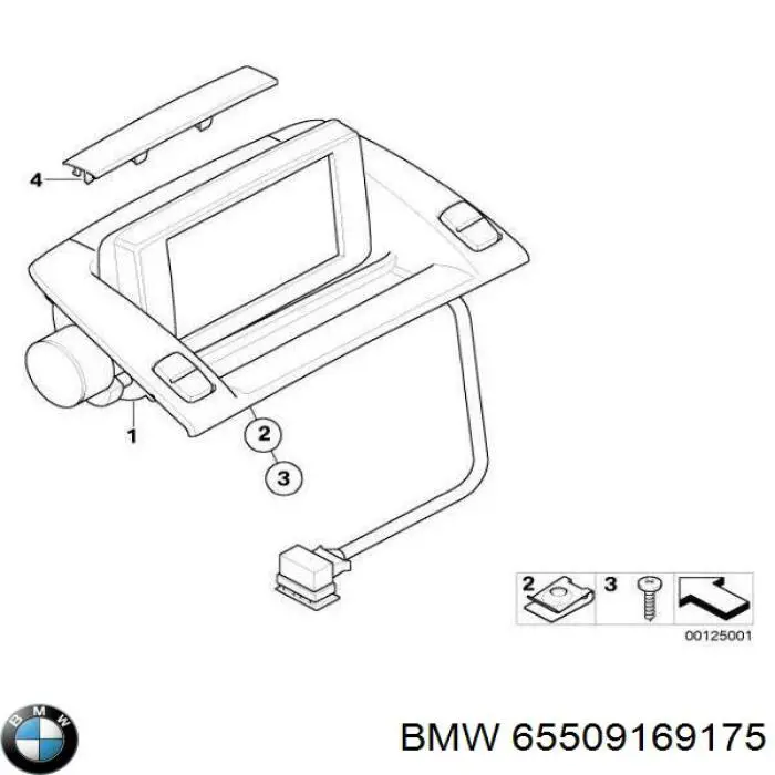 Дисплей багатофункціональний BMW 65509169175 ціна, від 5360.46 USD