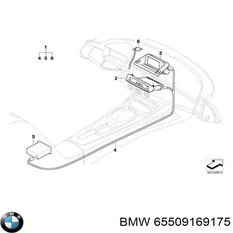 Купити 65509169175 BMW Дисплей багатофункціональний