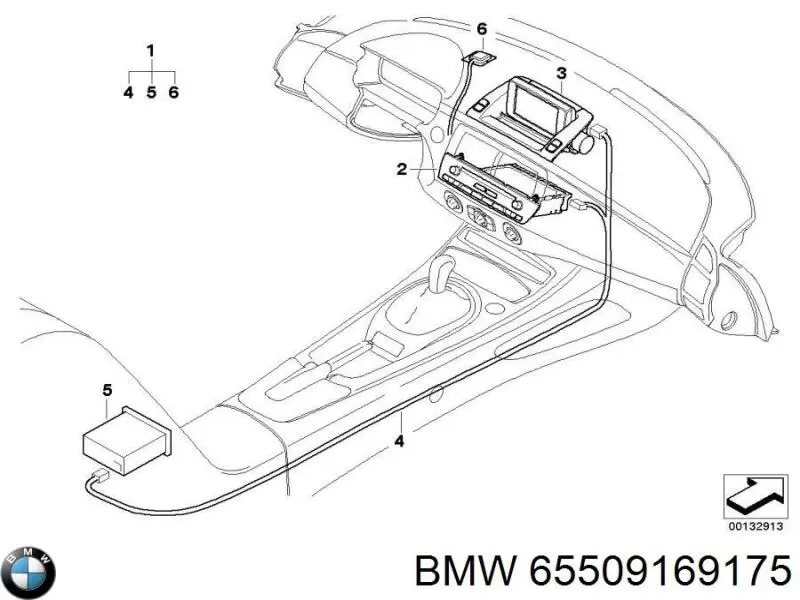 65509169175 BMW Дисплей бортового комп'ютера