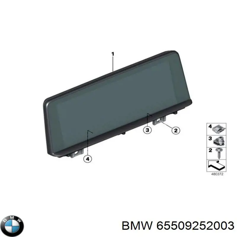 Купити 65509281687 BMW Дисплей багатофункціональний