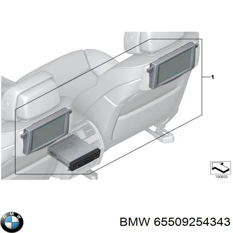Відеомодуль BMW 65509254343 ціна, від 41.65 USD