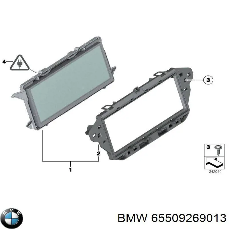 Дисплей бортового комп'ютера BMW 65509269013 ціна, від 2980.39 USD