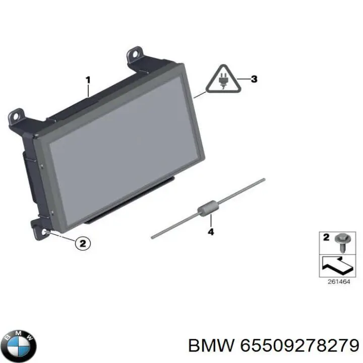 Дисплей багатофункціональний 65509278279 BMW