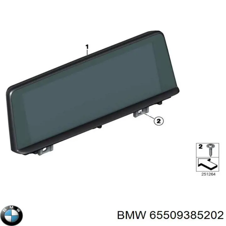 Дисплей бортового комп'ютера BMW 65509381039 ціна, від 253.39 USD