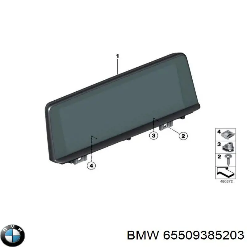 Дисплей багатофункціональний BMW 65509385203 ціна, від 3489.56 USD