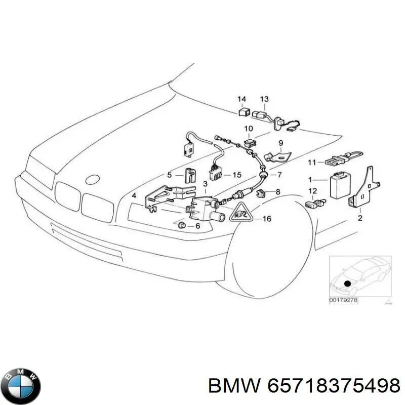 Купити 65718375498 BMW 