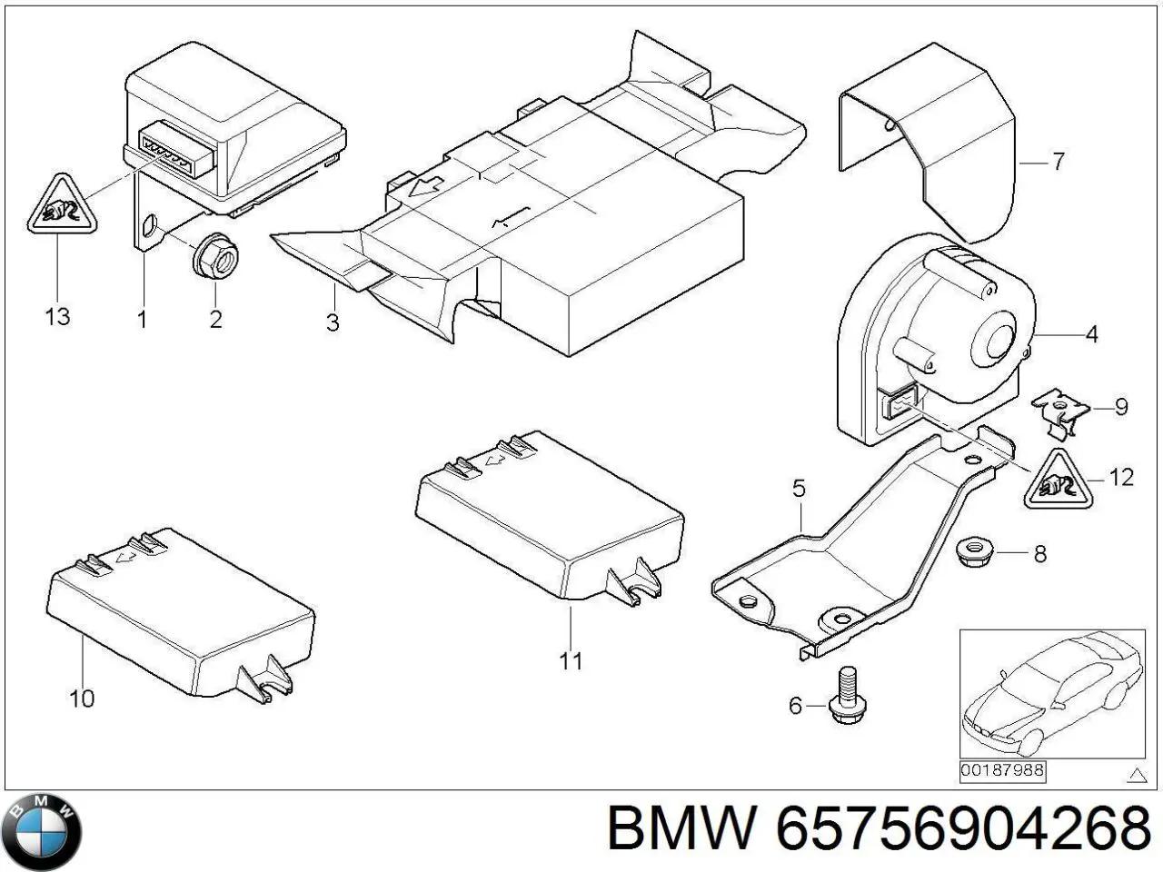 Датчик антикрену BMW 65756904268 ціна, від 6.33 USD