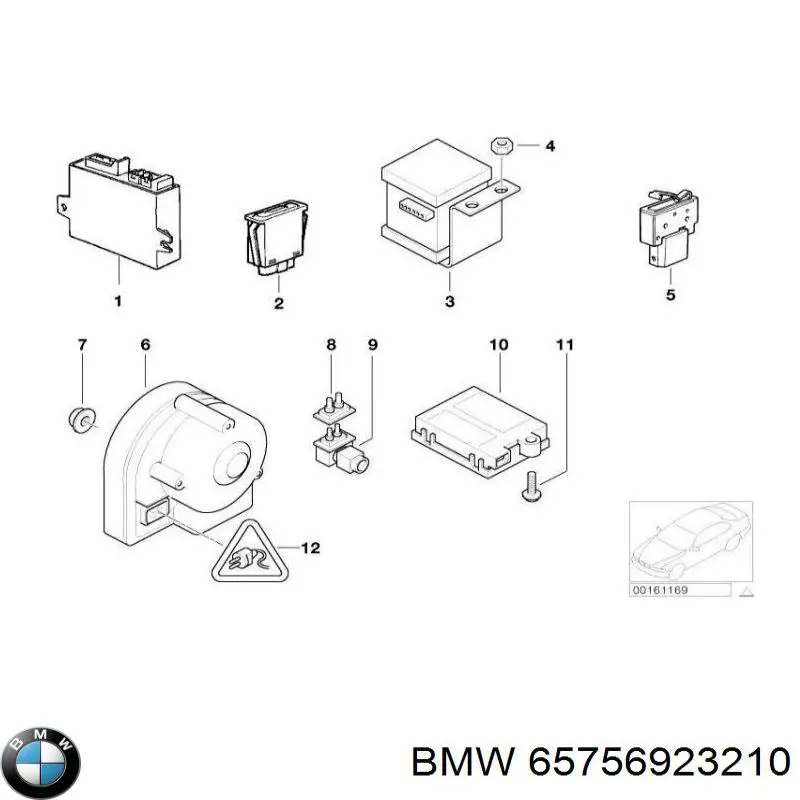 Датчик антикрену BMW 65756923210 ціна, від 332.05 USD
