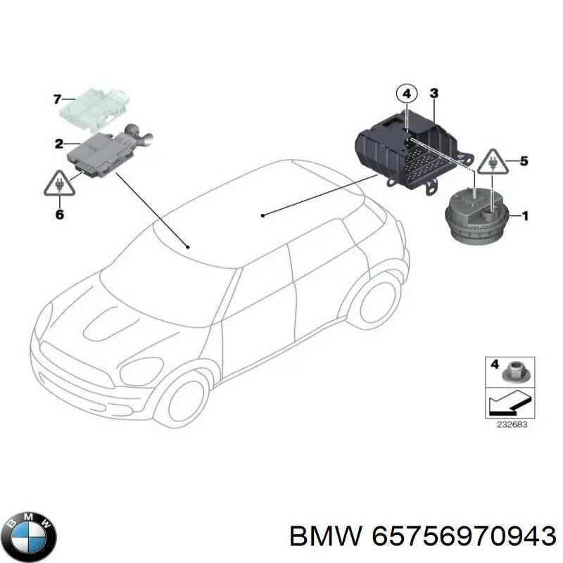  BMW 65756970943 ціна, від 13.72 USD