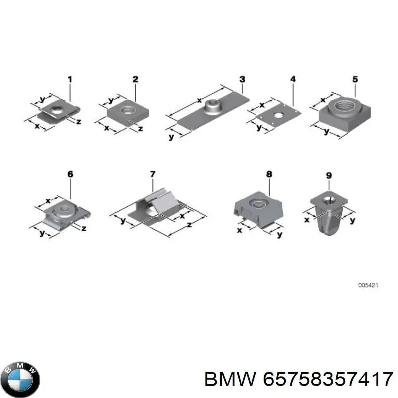 Купити 65758357417 BMW 