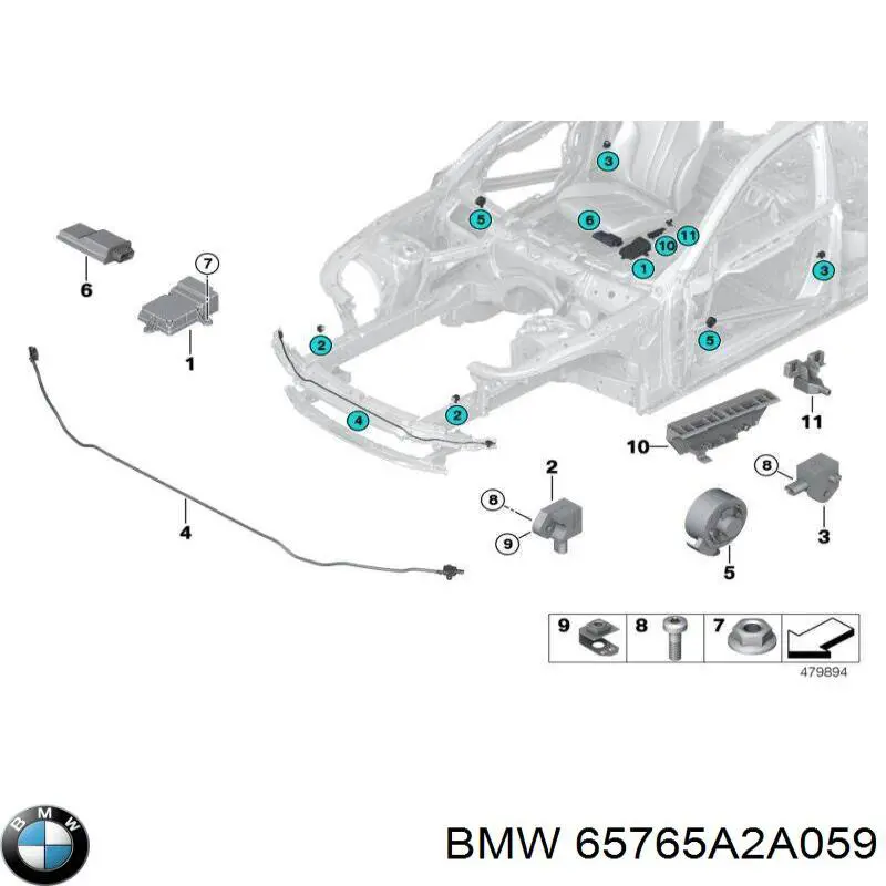  BMW 65765A2A059 ціна, від 30.73 USD