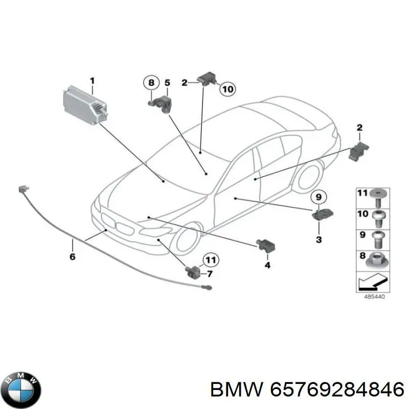 Купити 65769284846 BMW 