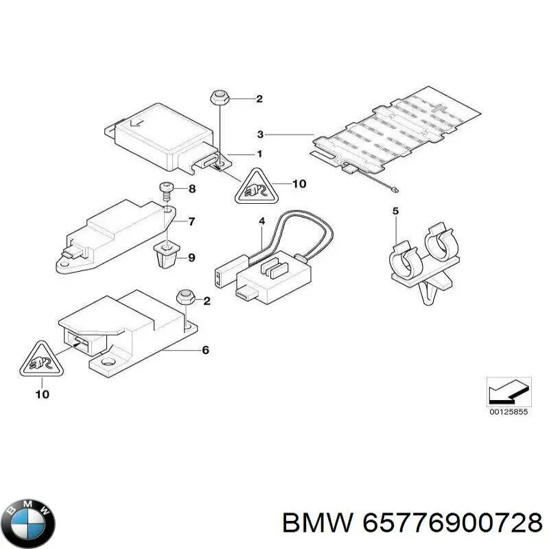 Датчик Ейрбег бічній правий на BMW 3 (E36)