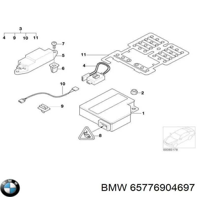 Купити 65776904697 BMW Датчик AIRBAG передній