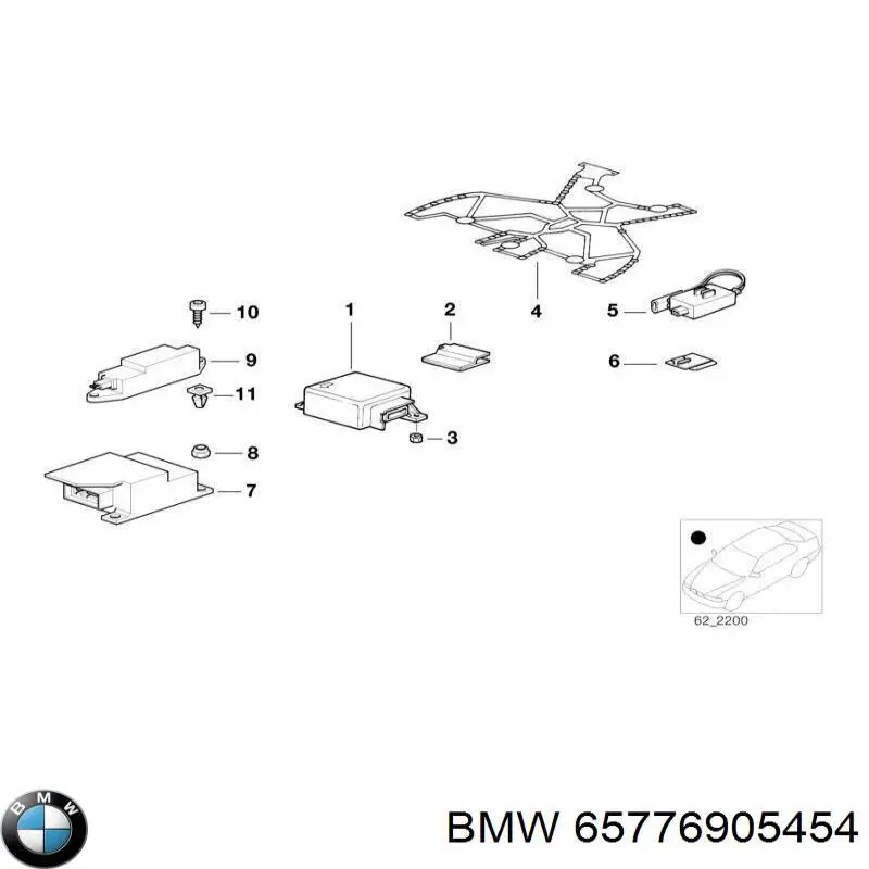 Датчик Ейрбег передній BMW 65776905454 ціна, від 2.53 USD