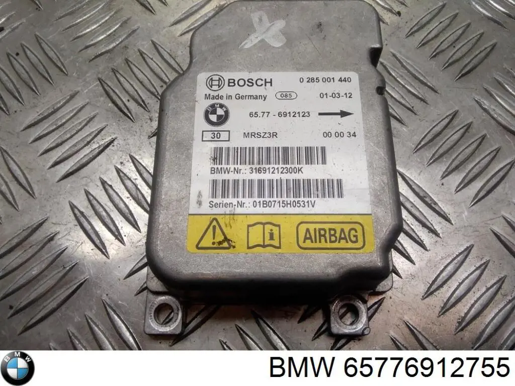Модуль-процесор керування подушки безпеки 65779345358 BMW