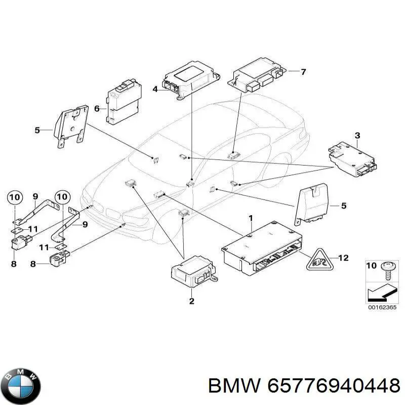 Модуль-процесор керування подушки безпеки BMW 65776940448 ціна, від 12.67 USD