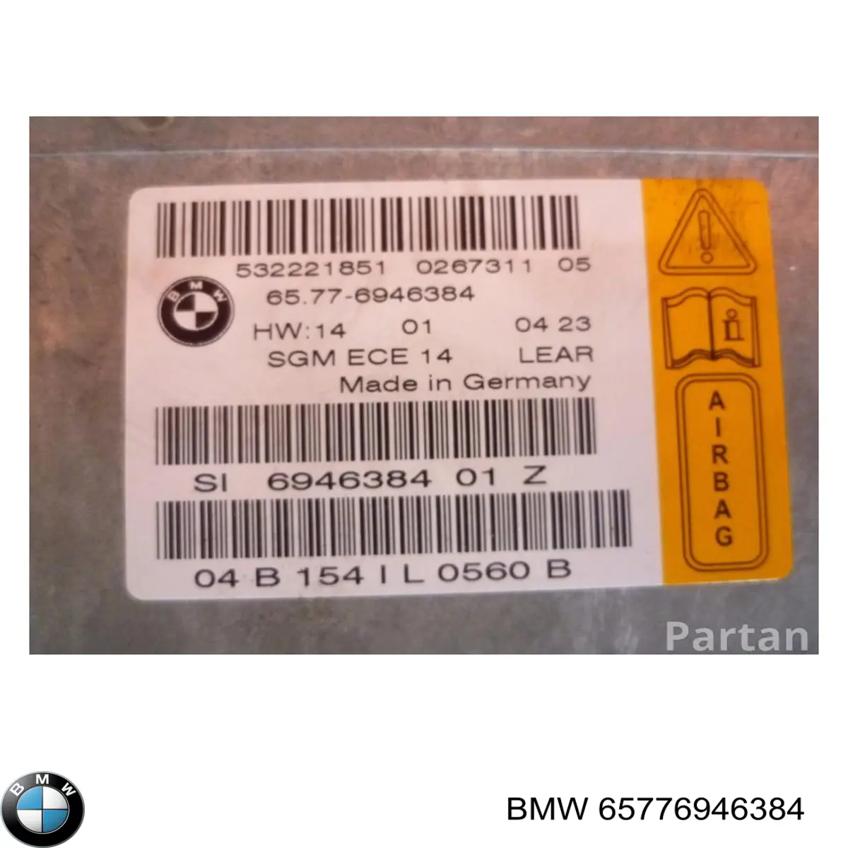 Модуль-процесор керування подушки безпеки BMW 65776946384 ціна, від 12.29 USD