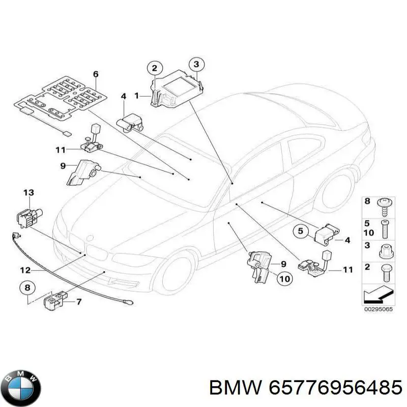 65776956485 BMW Датчик подушки безпеки