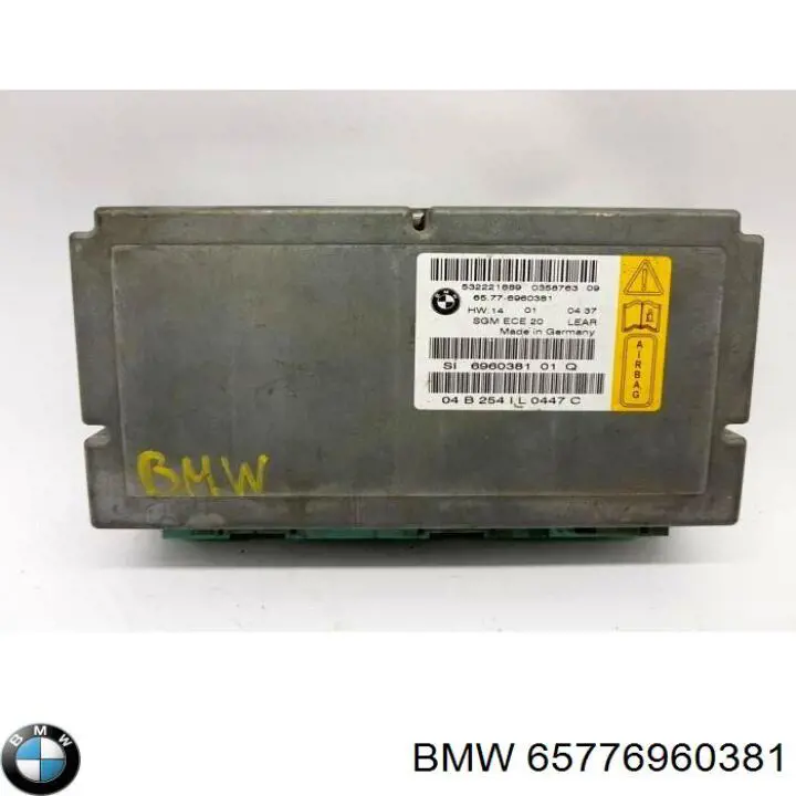 65776960381 BMW модуль-процесор керування подушки безпеки