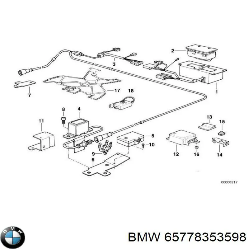  BMW 65778353598 ціна, від 2.96 USD