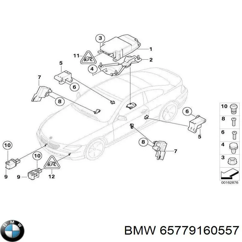 Купити 65779160557 BMW Модуль-процесор керування подушки безпеки