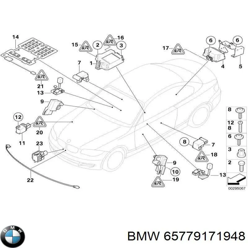 9214813 BMW Модуль-процесор управління подушки безпеки