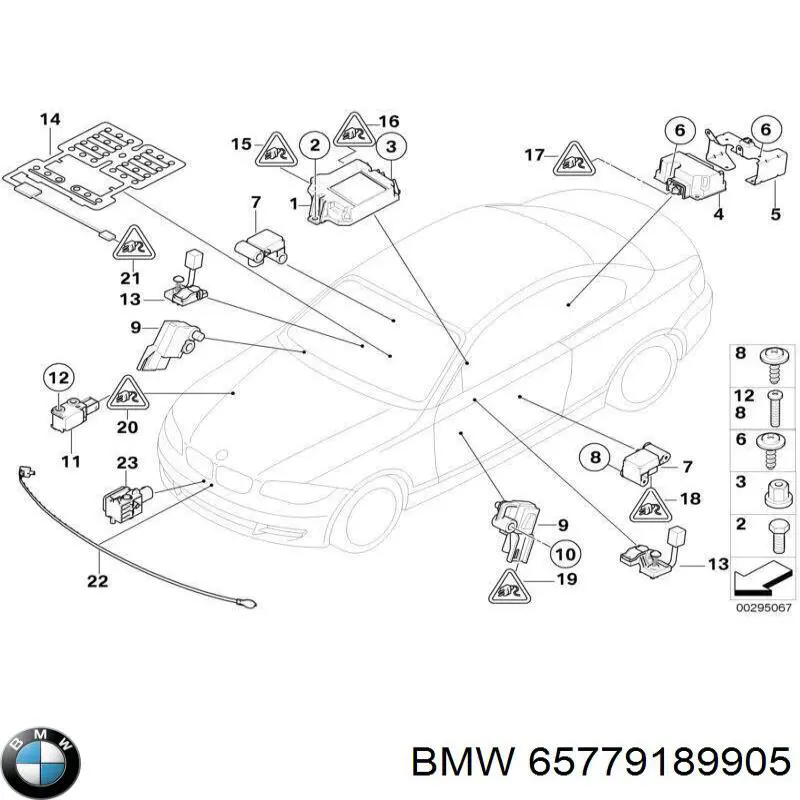 Модуль-процесор керування подушки безпеки 9214813 BMW