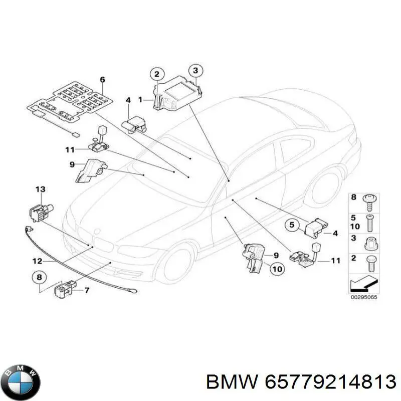 65779214813 BMW Модуль-процесор управління подушки безпеки