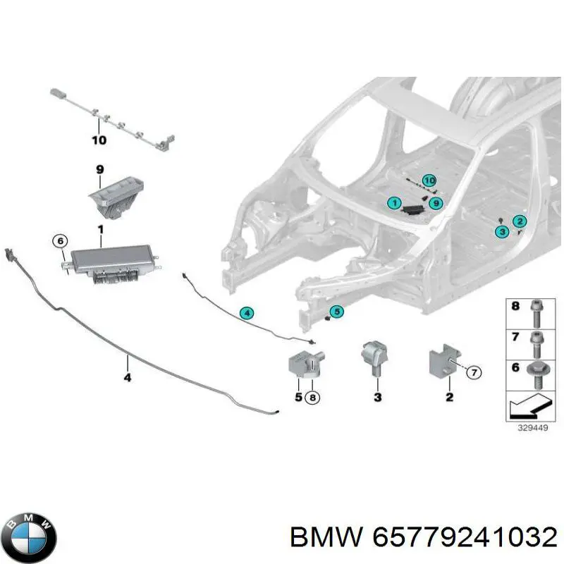  Датчик SRS BMW 5 