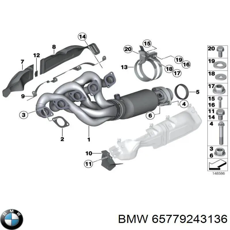  BMW 65779243136 ціна, від 5.07 USD
