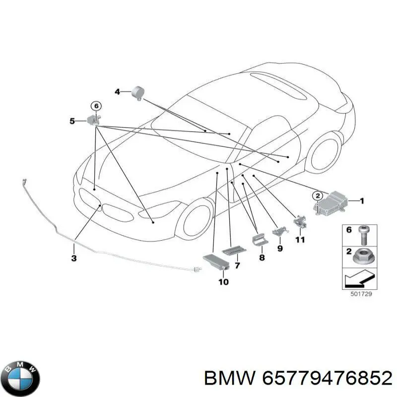  BMW 65779476852 ціна, від 98.82 USD
