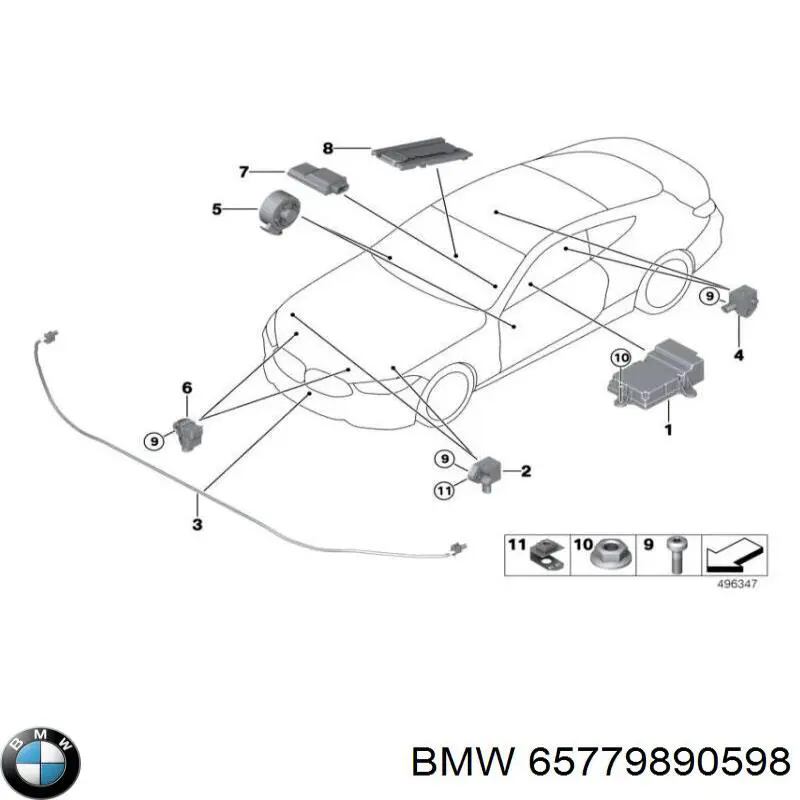  BMW 65779890598 ціна, від 817.44 USD
