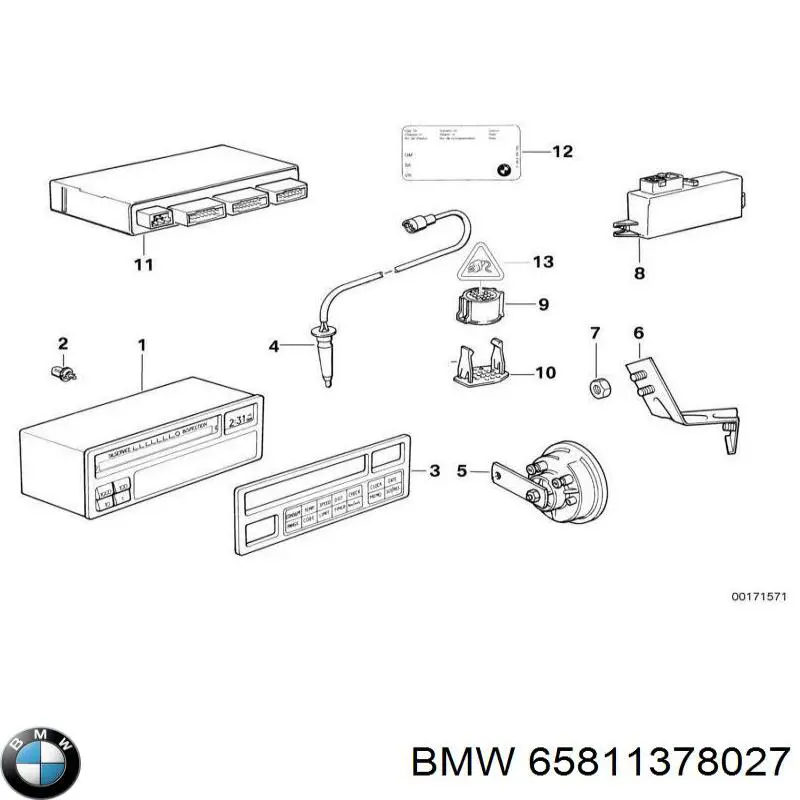 Автомобільні реле поворотів BMW 65811378027 ціна, від 10.52 USD